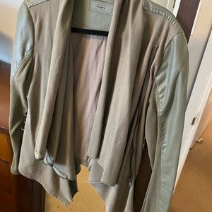 BlankNYC Olive Faux Leather Jacket